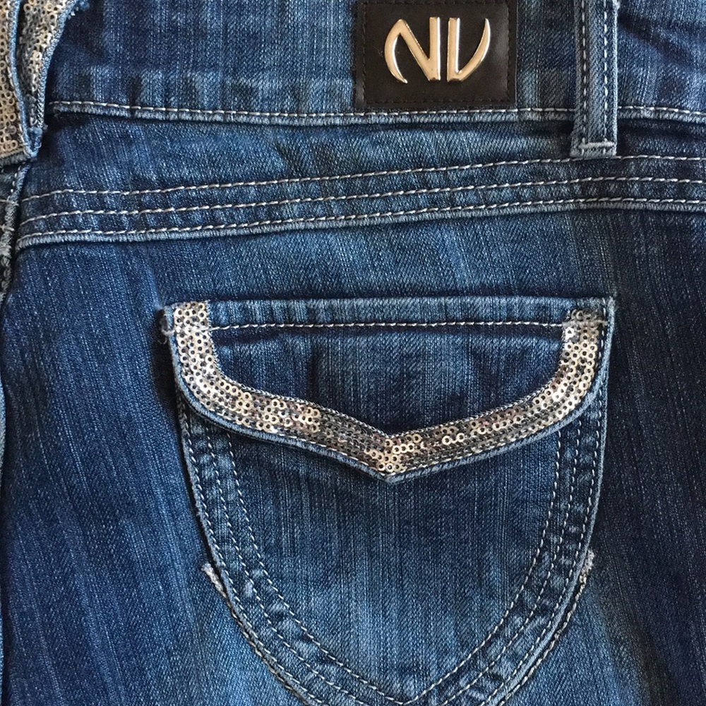 NV Bootcut Jeans w/sequins Sz 11